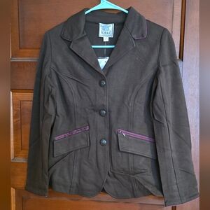Show Jumping Coat with Purple Details